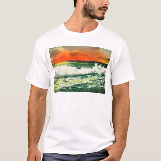 Uitzicht van Point Loma bij SunsetCoronado, CA T-shirt (Voorkant)