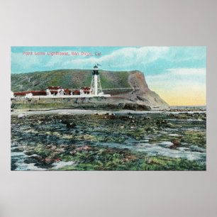 Uitzicht van Point Loma Lighthouse San Diego, CA Poster