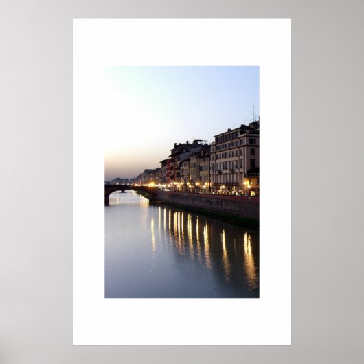 Uitzicht van Ponte Vecchio Poster (Voorkant)