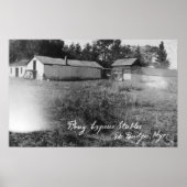 Uitzicht van Pony Express Stables Poster (Voorkant)