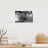 Uitzicht van Pony Express Stables Poster (Keuken)