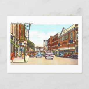 Uitzicht van Portland, Maine, Briefkaart