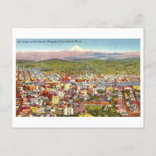 Uitzicht van Portland, Oregon, Briefkaart