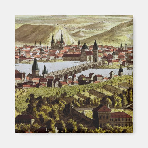 Uitzicht van Praag Magneet