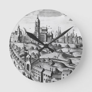 Uitzicht van Praag met het Imperial Palace en het Ronde Klok