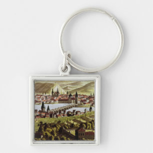 Uitzicht van Praag Sleutelhanger