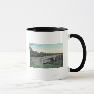 Uitzicht van Putah Creek BridgeWinters, CA Mok