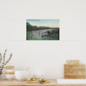 Uitzicht van Putah Creek BridgeWinters, CA Poster (Keuken)