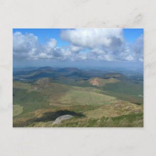 Uitzicht van Puy de Dôme Briefkaart