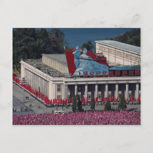 Uitzicht van Pyongyang, uit de Grand People's stud Briefkaart