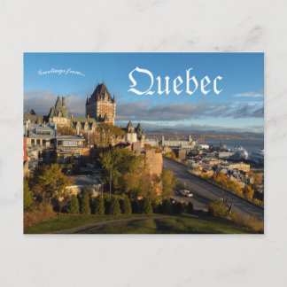 Uitzicht van Quebec City Briefkaart
