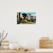 Uitzicht van Quince Street Poster (Keuken)