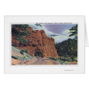 Uitzicht van Red Canyon, bij Park Entrance