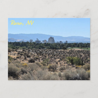 Uitzicht van Reno, Nevada Briefkaart