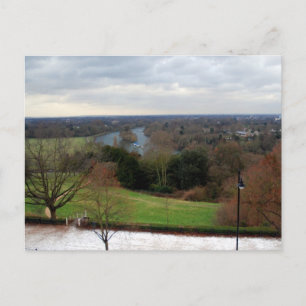 Uitzicht van Richmond Hill Terrace, Surrey, Engela Briefkaart