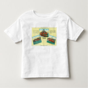 Uitzicht van Richmond-San Rafael Ferries Kinder Shirts