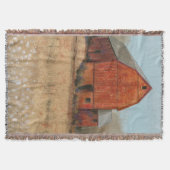 Uitzicht van rode Barn Deken (Voorkant)