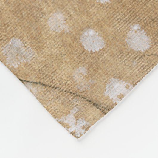 Uitzicht van rode Barn Fleece Deken (Hoek)