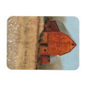 Uitzicht van rode Barn Magneet (Horizontaal)