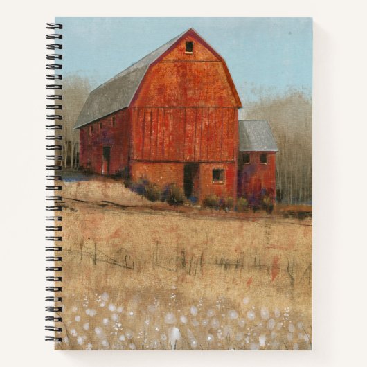 Uitzicht van rode Barn Notitieboek (Voorkant)
