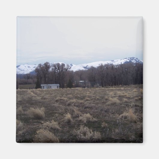 Uitzicht van Ruby Mountains Magneet (Voorkant)