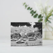 Uitzicht van sacre coeur. Zwart-wit. Briefkaart (Staand voorkant)