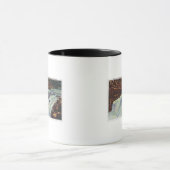 Uitzicht van Salmon Jumping Punch Bowl Herfsten Mok (Midden)