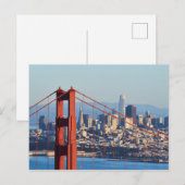 Uitzicht van San Francisco door Golden Gate Bridge Briefkaart (Voorkant / Achterkant)