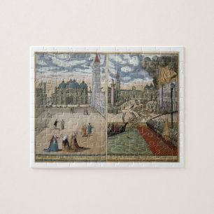 Uitzicht van San Marco en de Palazzo Ducale in bra Legpuzzel