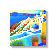 Uitzicht van Santorini