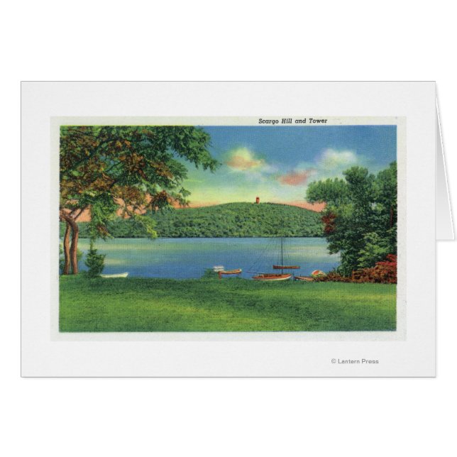 Uitzicht van Scargo Hill en Tower (Voorkant Horizontaal)