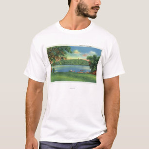 Uitzicht van Scargo Hill en Tower T-shirt