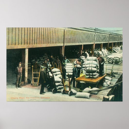 Uitzicht van scheepsbemanningen poster (Voorkant)