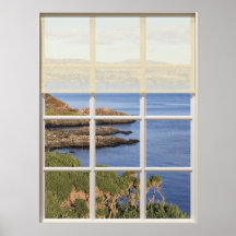 Uitzicht van Scottish Island van Window