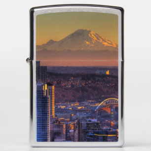 Uitzicht van Seattle in het centrum van het footba