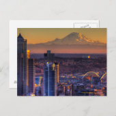 Uitzicht van Seattle in het centrum van het footba Briefkaart (Voorkant / Achterkant)