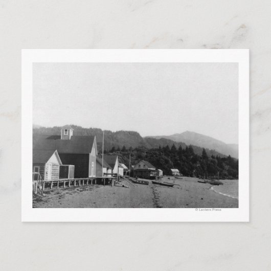 Uitzicht van Seldovia, foto van Alaska Briefkaart (Voorkant)