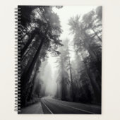 Uitzicht van Sequoia-bomen in de bosbouw Planner (Voorkant)