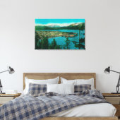 Uitzicht van Seward, AlaskaSeward, AK Canvas Afdruk (Insitu (Slaapkamer))