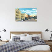 Uitzicht van Sherman AvenueCoeur d'Alene, ID Canvas Afdruk (Insitu (Slaapkamer))