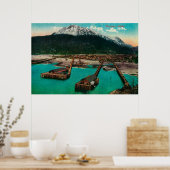 Uitzicht van Skagway, Alaska Skagway, AK Poster (Keuken)