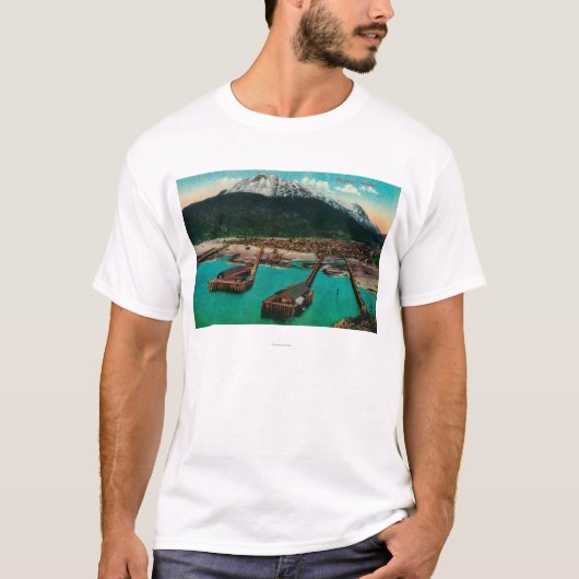 Uitzicht van Skagway, Alaska Skagway, AK T-shirt (Voorkant)