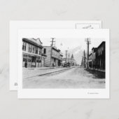 Uitzicht van Skagway, foto van Alaska Briefkaart (Voorkant / Achterkant)