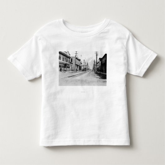 Uitzicht van Skagway, foto van Alaska Kinder Shirts (Voorkant)