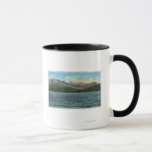 Uitzicht van Snowy Mts van de Tupper Lake Road Mok