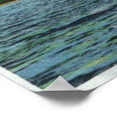 Uitzicht van Snowy Mts van de Tupper Lake Road Poster (Hoek)