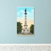 Uitzicht van soldaten en zeelieden canvas afdruk (Insitu (Houten vloer))