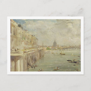 Uitzicht van Somerset House Terrace en St. Paul's, Briefkaart