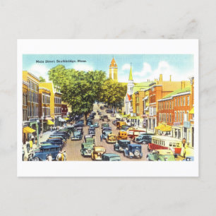  Uitzicht van Southbridge, Massachusetts, Briefkaart