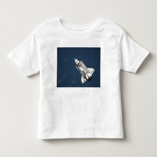 Uitzicht van Space Shuttle Discovery 2 vanuit de l Kinder Shirts (Voorkant)